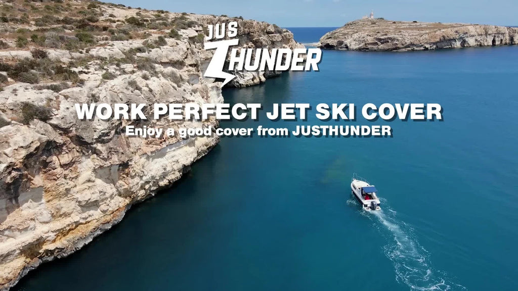 Waterproof Jet Ski Cover for Yamaha WaveRunner EX Deluxe, Sea-Doo Spark (2-3)