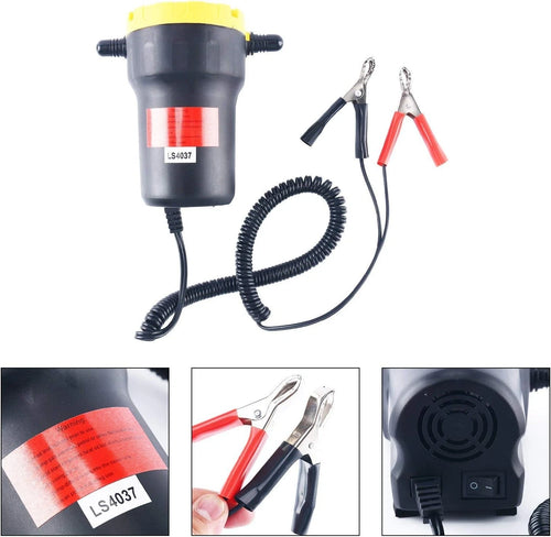 12V Electric Oil Pump Extractor for Oil Change (Portable, 60W)
