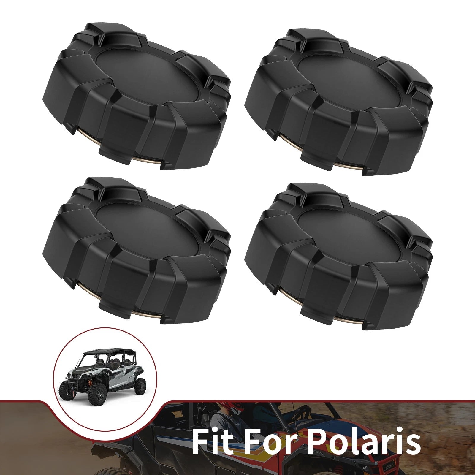 Set of 4 Wheel Center Caps for Polaris General 1000 (2016–2025)