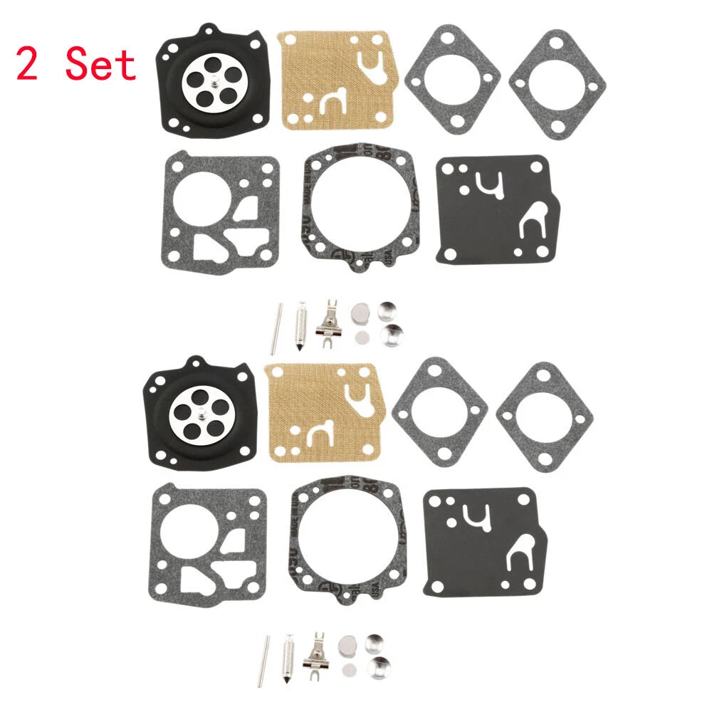 Set of 2 Carburetor Rebuild Kits for Poulan 201 223 245 360 (RK-23HS RK-17HS)