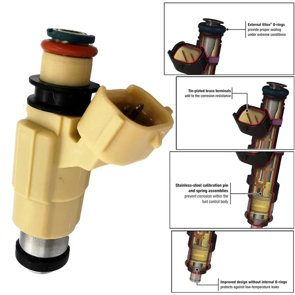 Fuel Injector for Yamaha Marine F200 F225 (2002–2012) 69J-13761-00-00