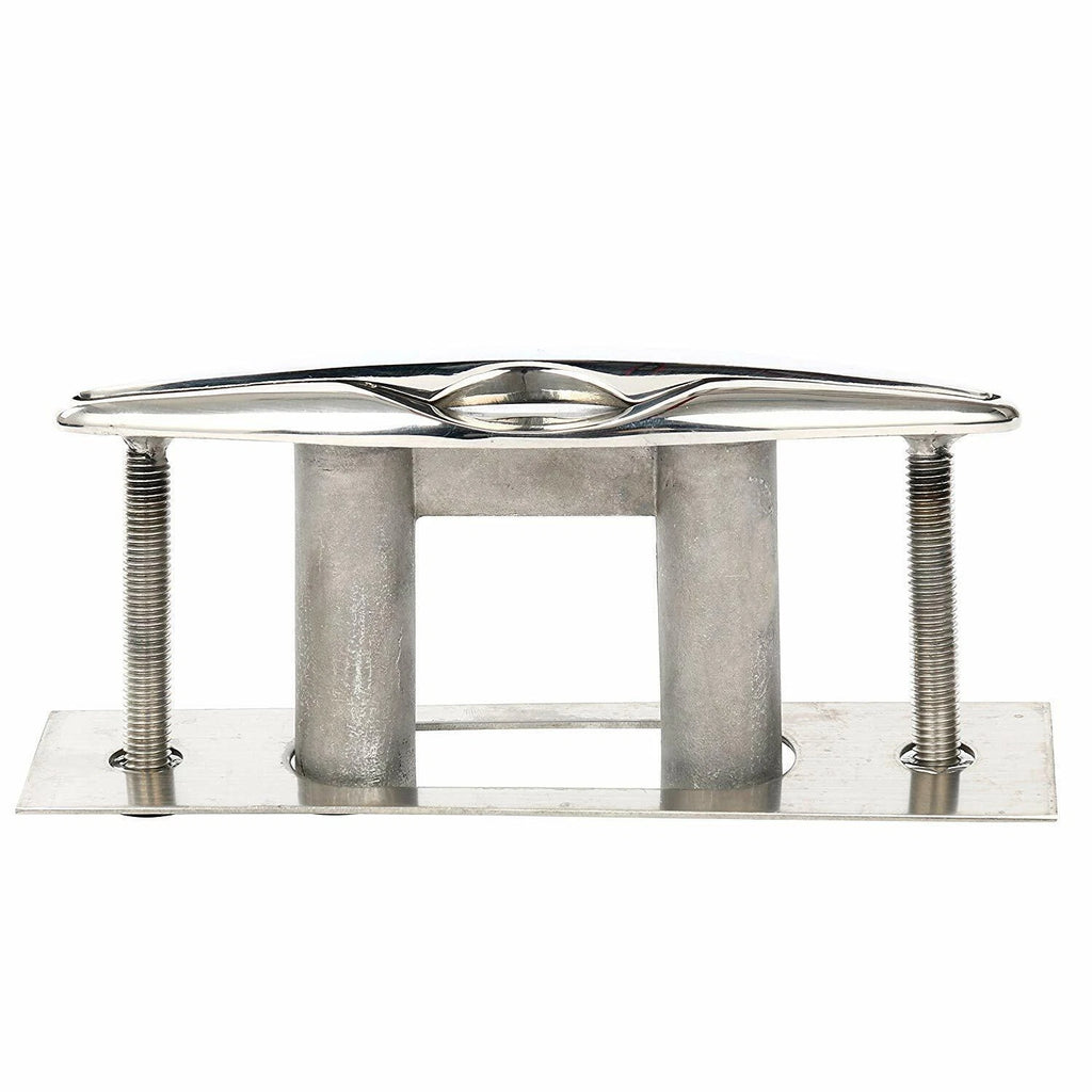 2Pcs 8" Stainless Steel Pull Up Cleat for Boat (Flush Mount)