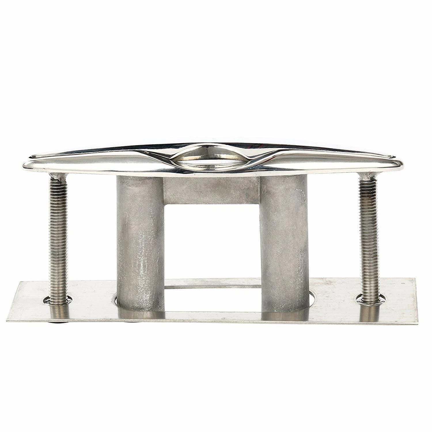 2Pcs 8" Stainless Steel Pull Up Cleat for Boat (Flush Mount)