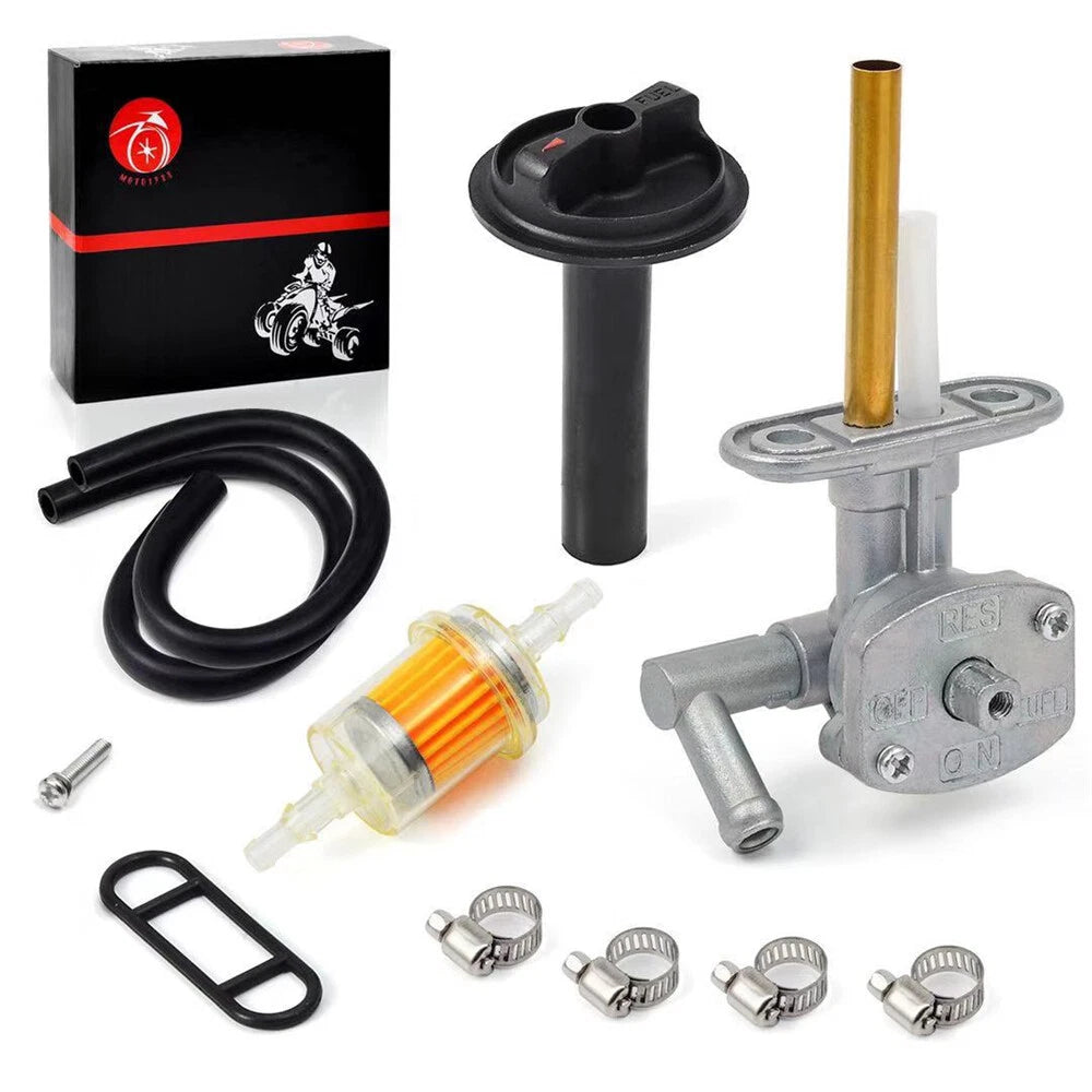 Fuel Valve Petcock & Lever Screw for Kawasaki Prairie 400 (1999–2002)
