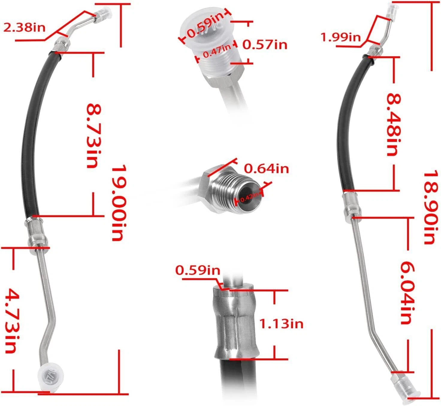 Hydraulic Hose Line Kit for Volvo Penta 21548739 (21548739)