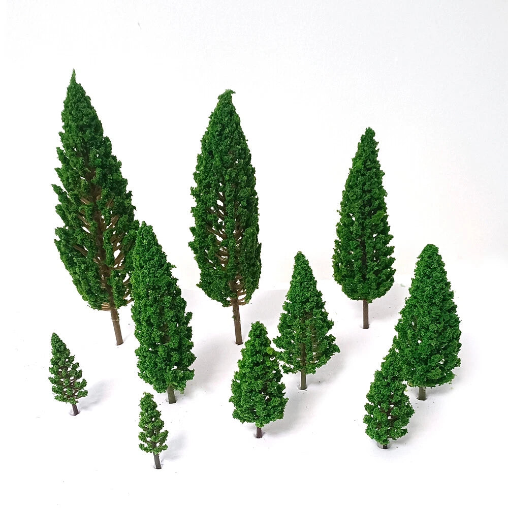 40pcs Pine Trees for Model Railroad Landscape Scene