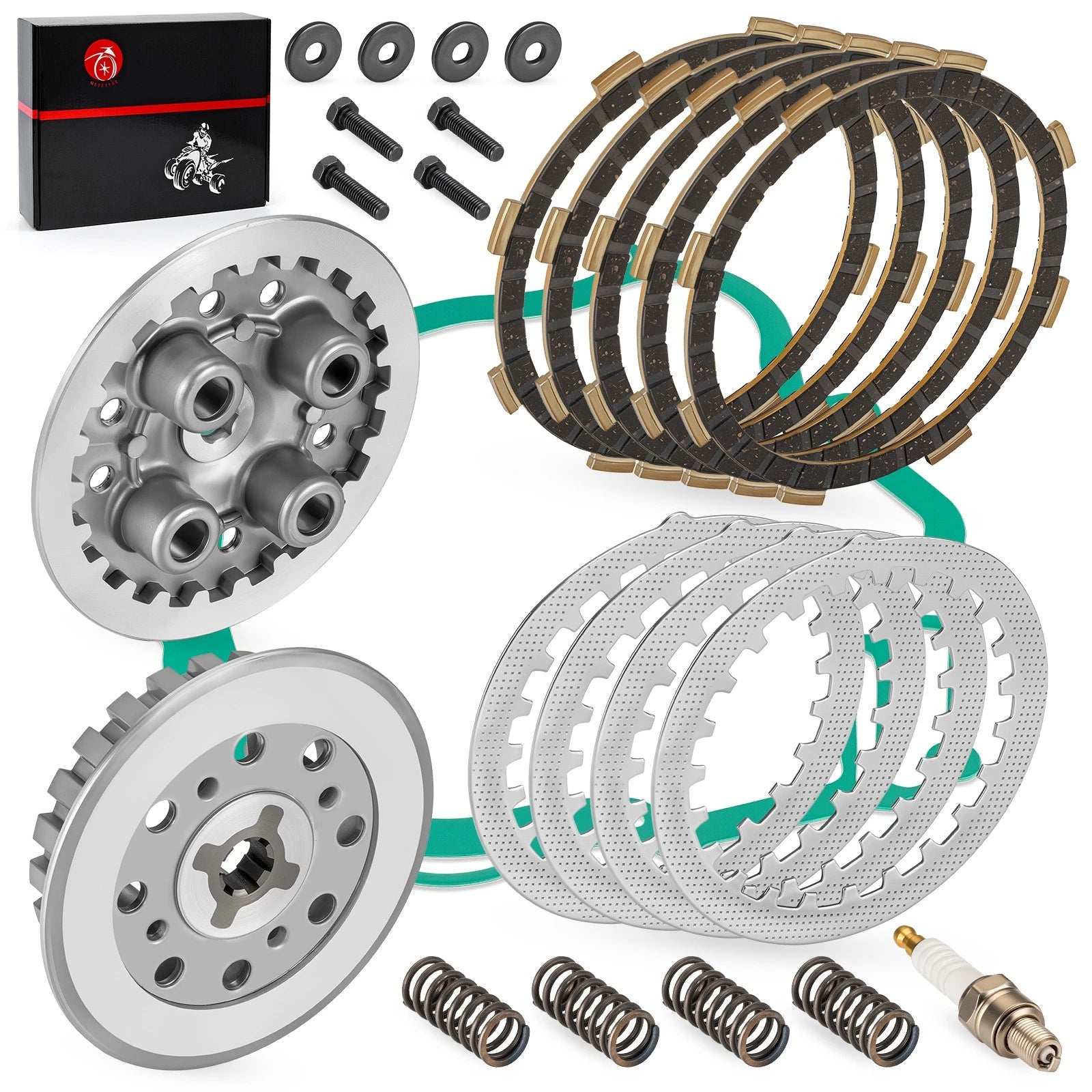 Clutch Center Inner Hub Outer Pressure Plate Kit for Yamaha TTR125 (2000–2009)