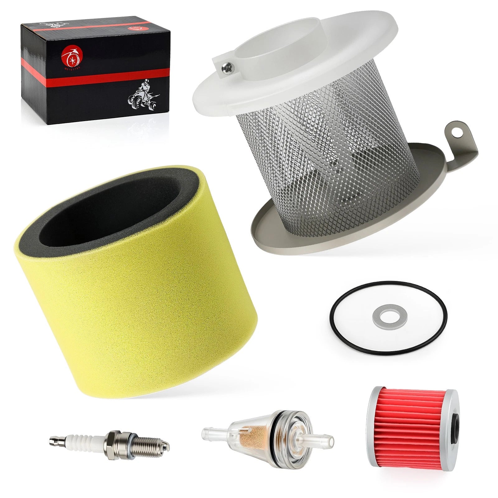 Air Filter Foam & Oil Filter Kit for Kawasaki Bayou 220 250 (1990–2004)