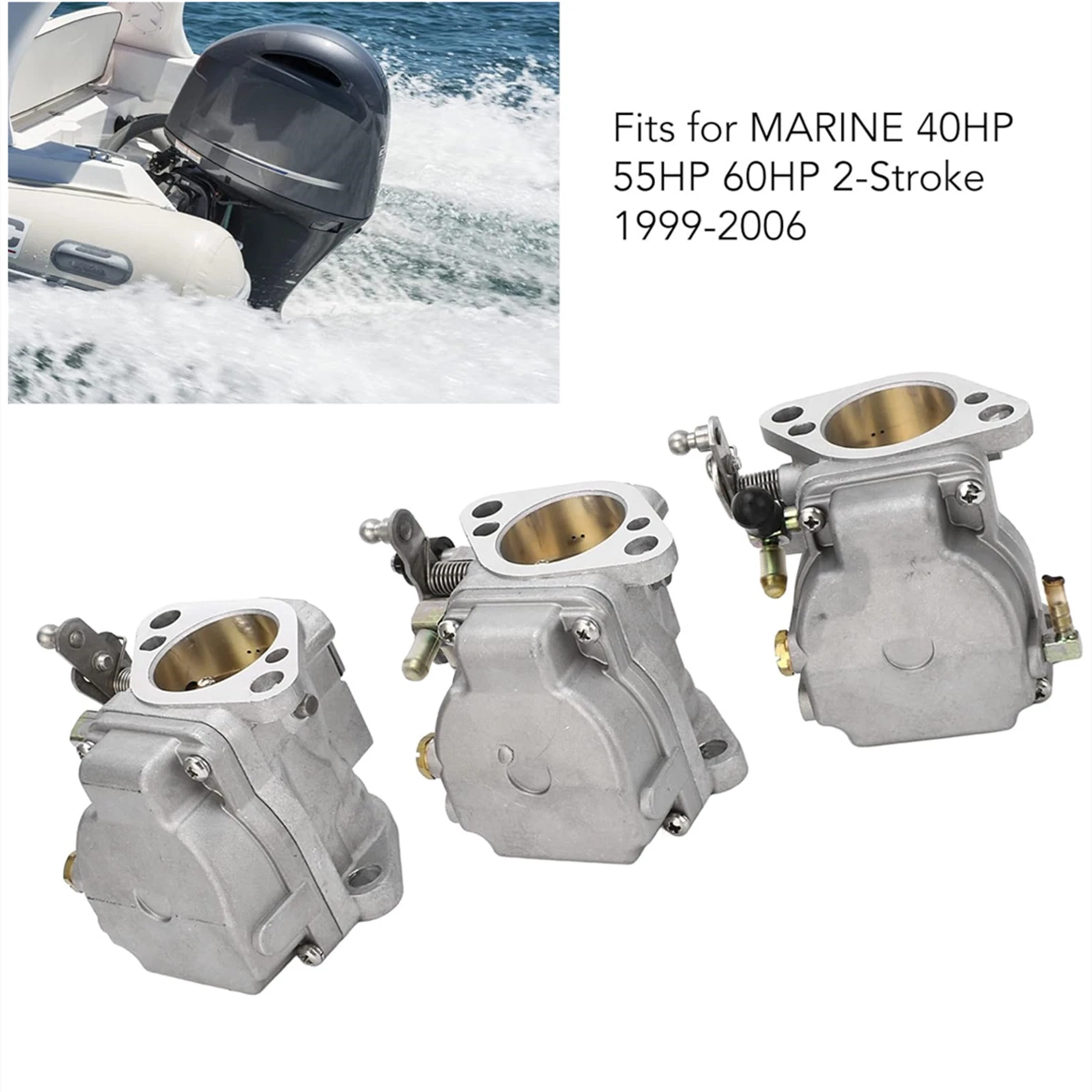 Carburetor for Mercury Marine 55 HP 60 HP (2-Stroke) (821854T4 821854T5 821854T6)