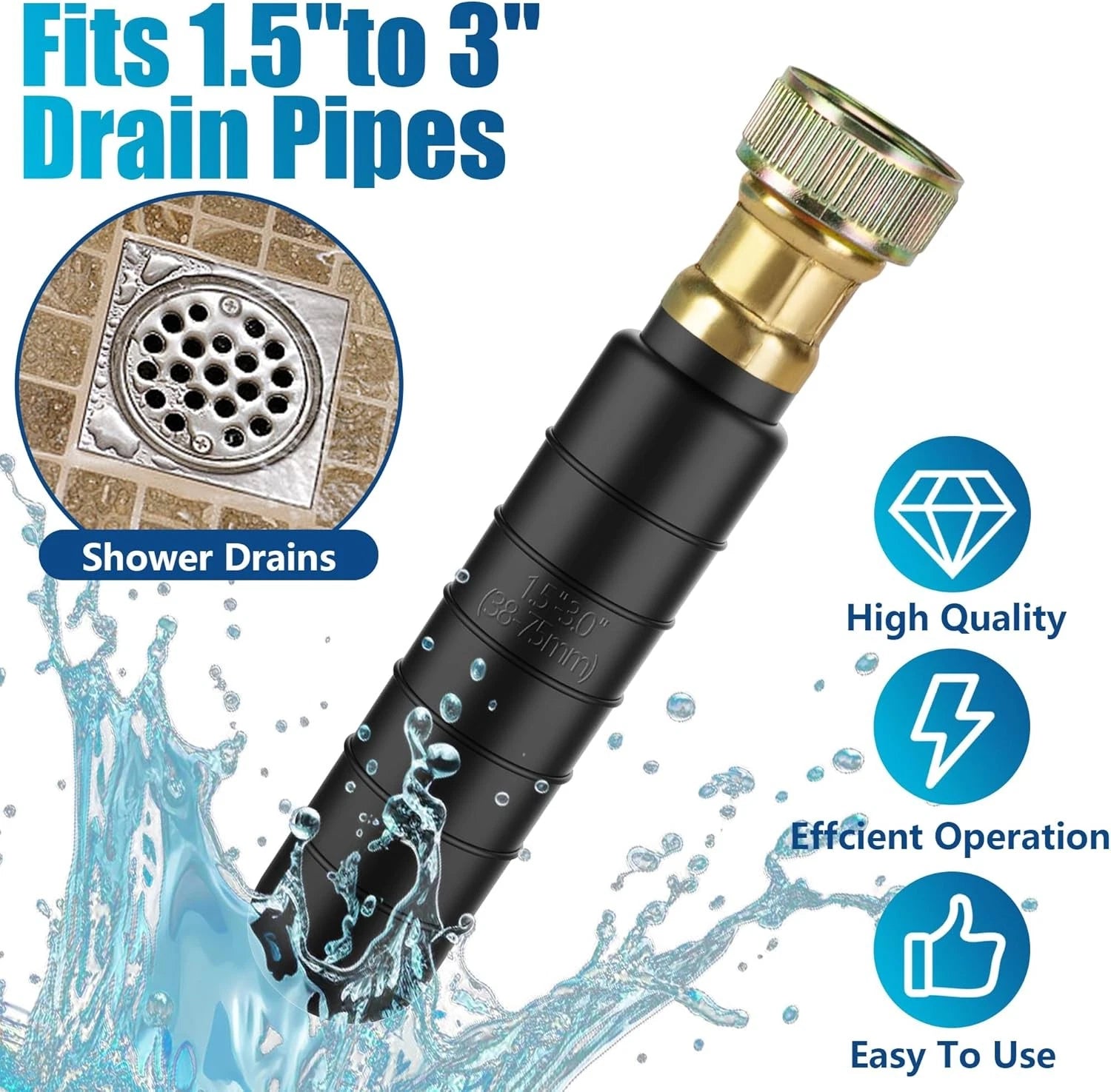 Drain Cleaning Snake Tool for Garden Hose (Universal)