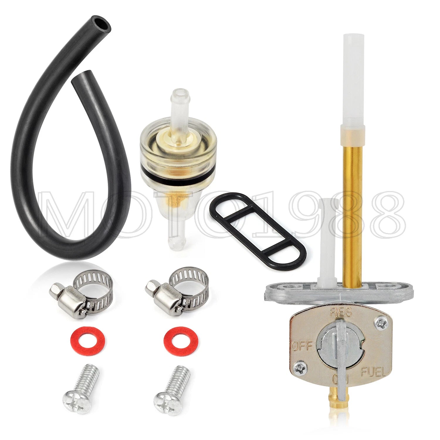 Fuel Valve Petcock Kit for Yamaha Big Bear 350 (1987–1999), Kodiak 400 (1993–1999)