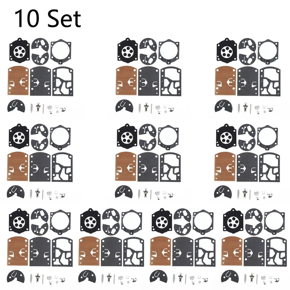 Set of 10 Carburetor Repair Kits for Homelite K10-WB (650–750)