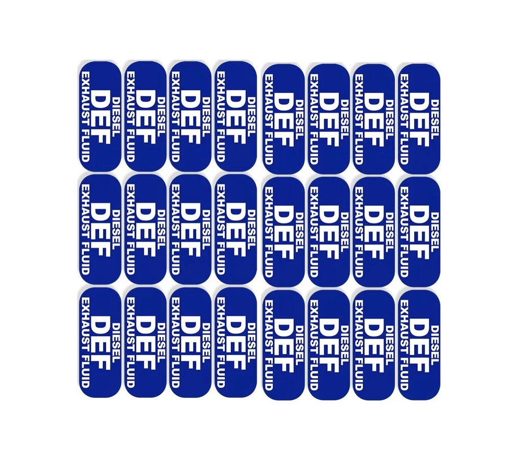 24Pcs DEF Diesel Exhaust Fluid Stickers for Cars Trucks