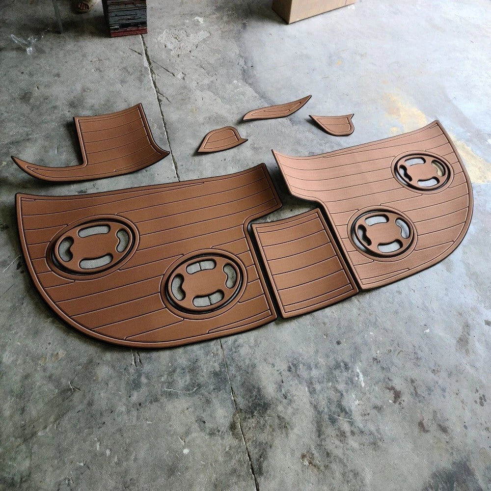 Swim Platform Pad for Sea Ray 340 Sundancer (2000) - EVA Foam Teak Deck Flooring