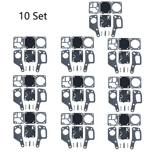 10X Carburetor Kit for McCulloch Mini Mac 110 120 130 140 (M1-M7, Zama RB19)