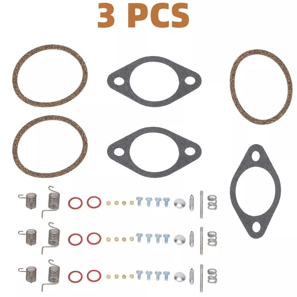 Set of 3 Carburetor Repair Kits for Force Sportjet Outboard (809735A1, FK10357)