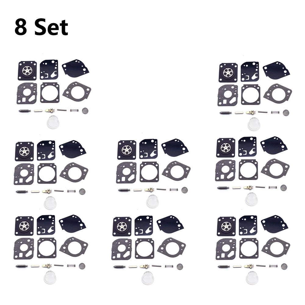8x Carburetor Repair Kit for Poulan Ryobi Homelite Zama RB-117 (C1U-W19)