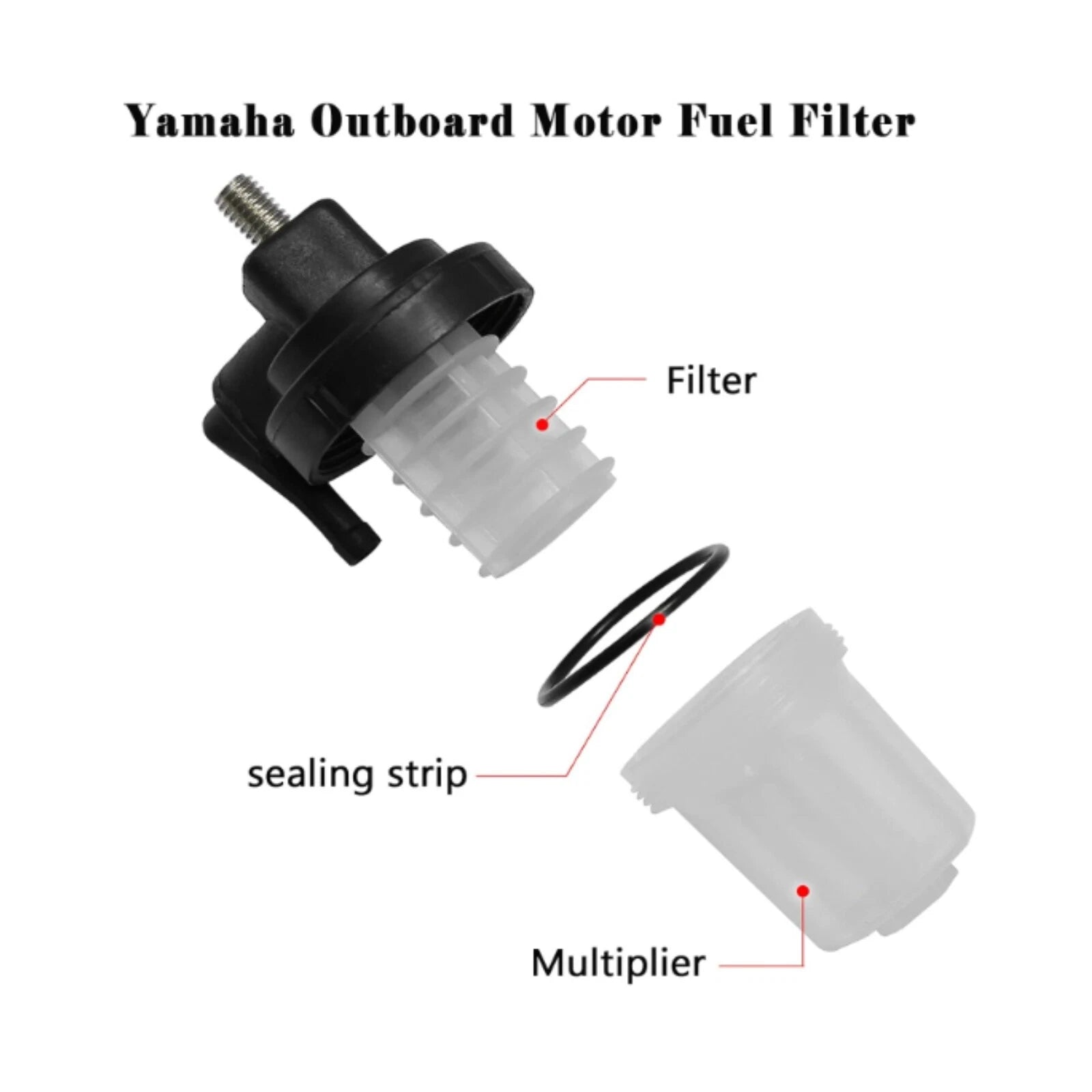 Fuel Filter Assembly for Yamaha Marine Outboard 9.9-90HP (1990–2023) 61N-24560-00, 18-79910