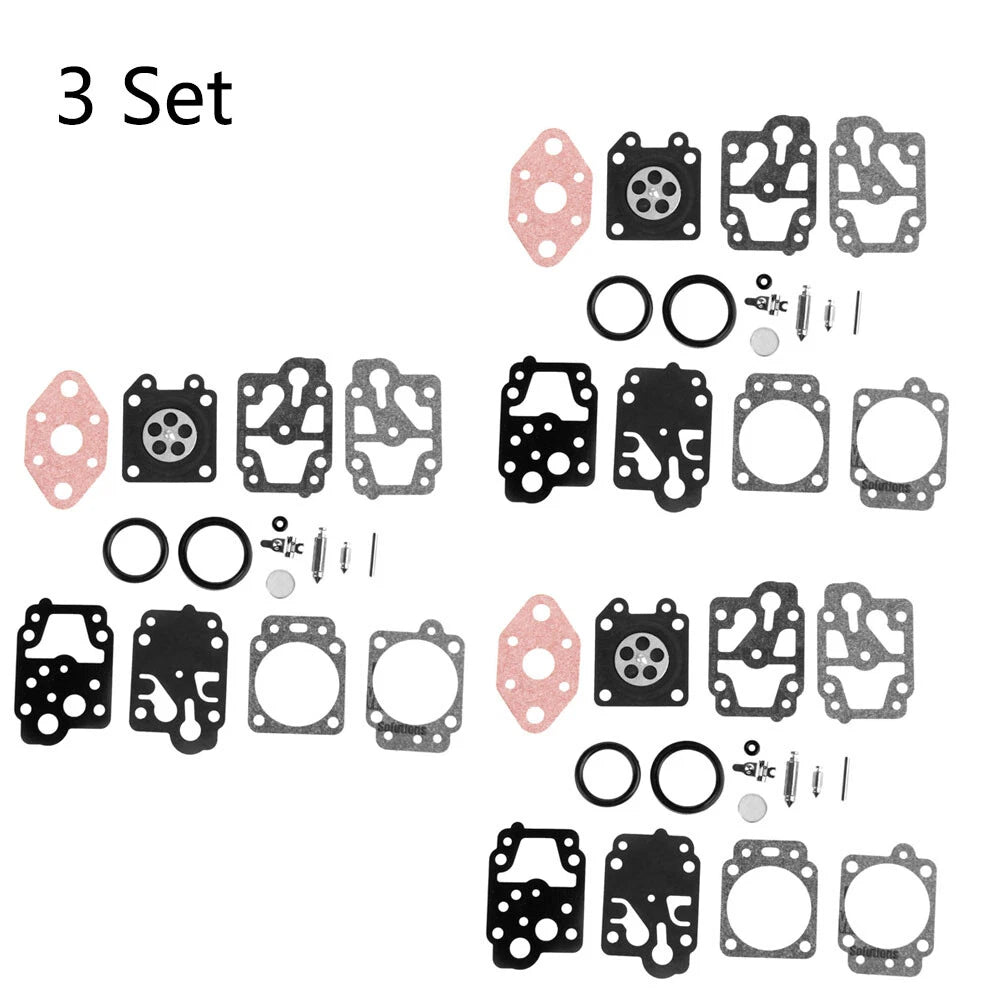 Set of 3 Carburetor Gasket Kit for Honda GX22/31, Echo GT1100 (Walbro K20-WYL)