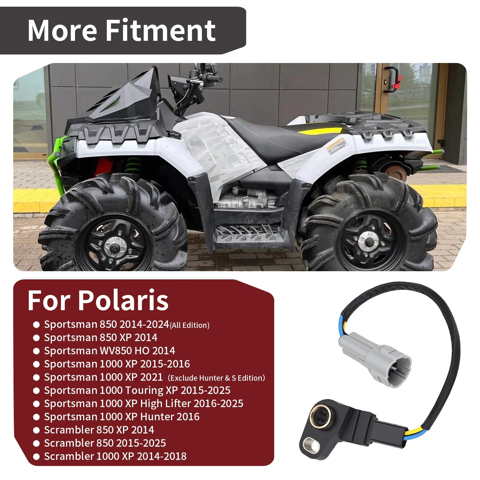 Throttle Position Sensor for Polaris Sportsman Scrambler 1000 850 XP (2014–2023)