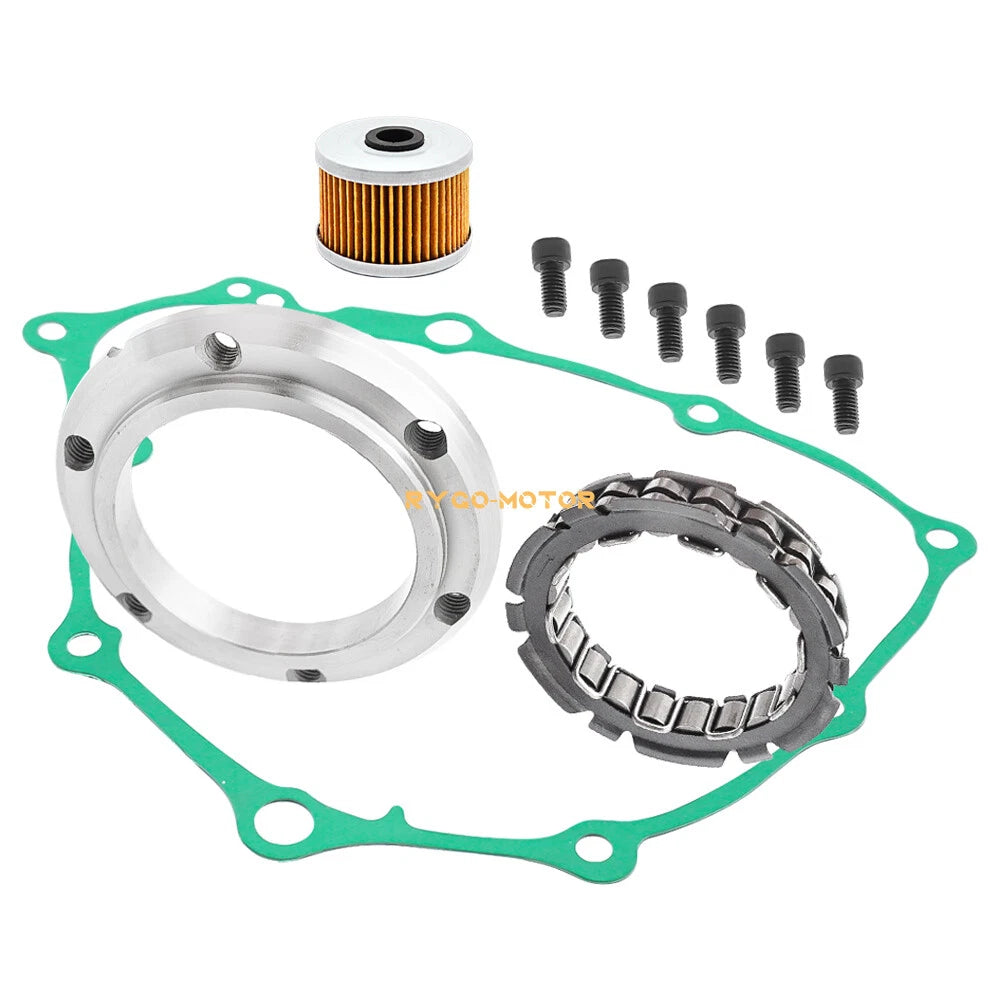 Starter Clutch One-Way Bearing Gasket Oil Filter Kit for Honda TRX400EX TRX400X (2000–2009)