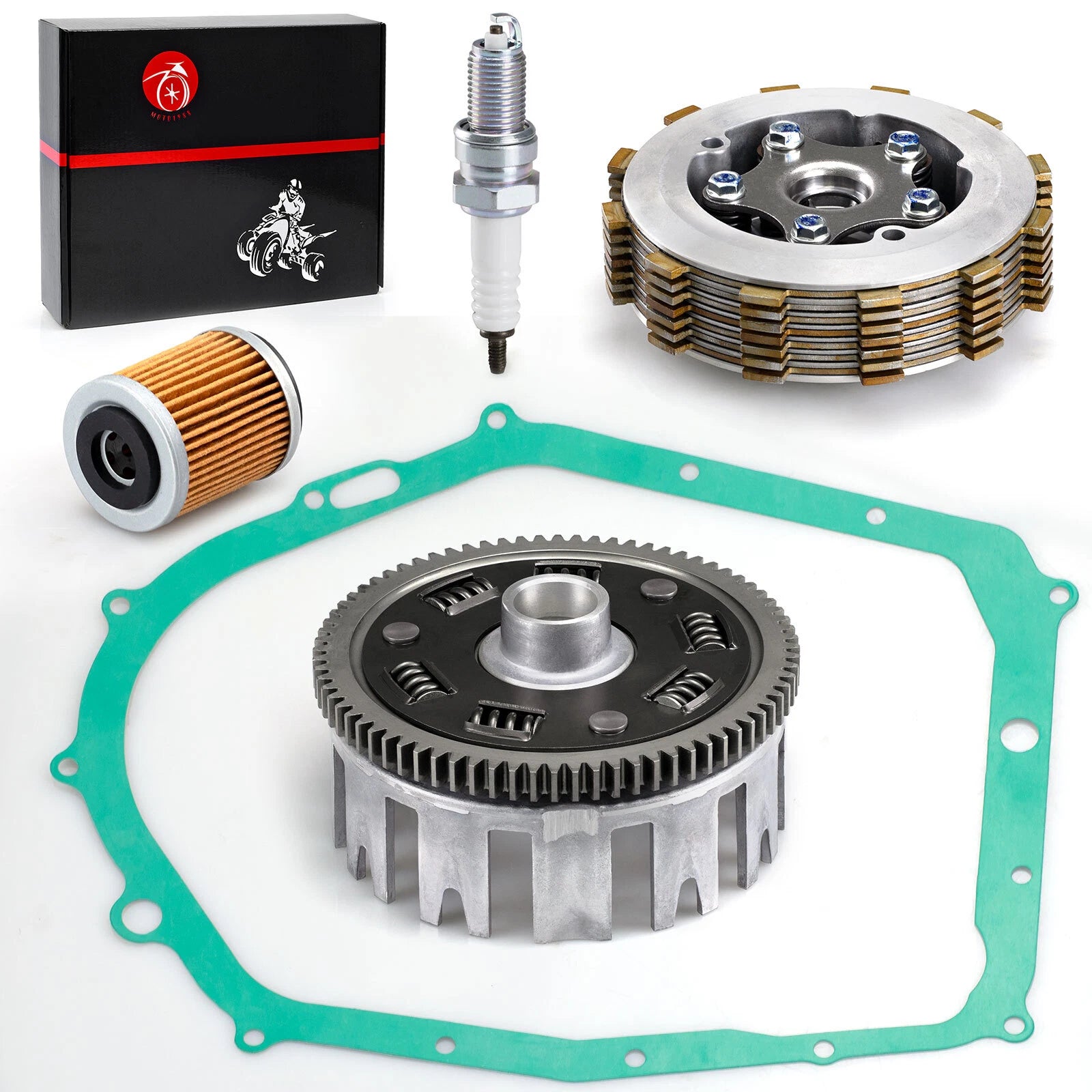 Clutch Assembly Kit & Basket for Yamaha YFM350 Raptor 350 (2004–2013)