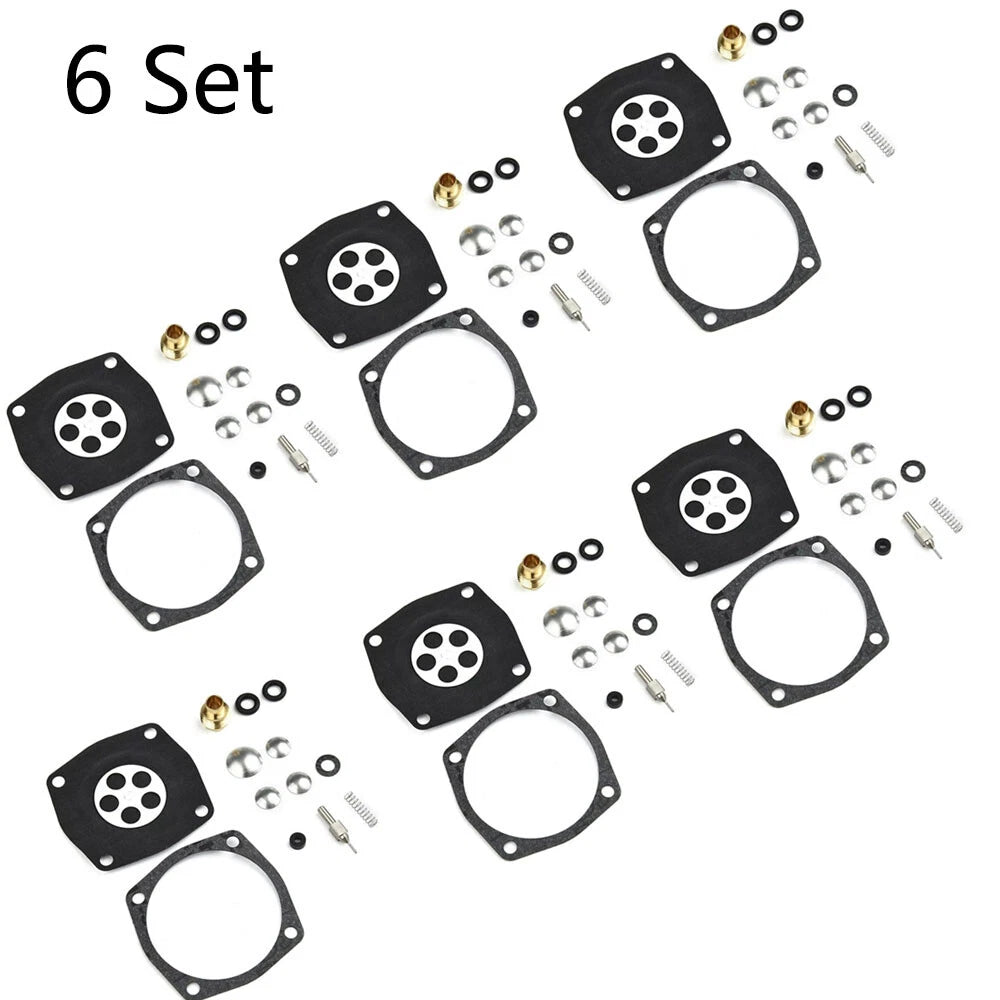 Set of 6 Carburetor Gasket Kit for Tecumseh Jiffy Ice Auger 30 & 31 (630978, 630932)