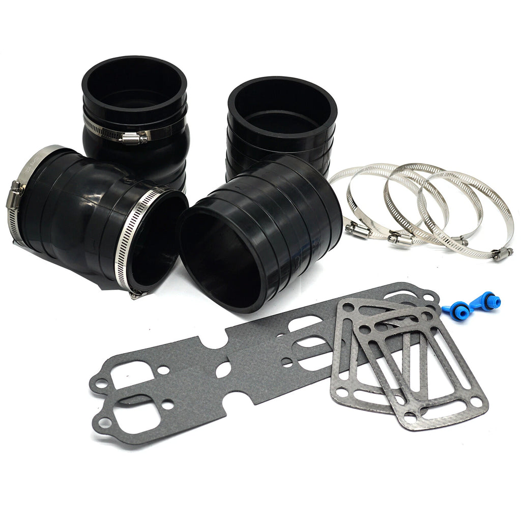 Exhaust Manifold Bellow Hose Repair Kit W/Gasket for OMC 4.3L Sterndrive V6 (N/A)
