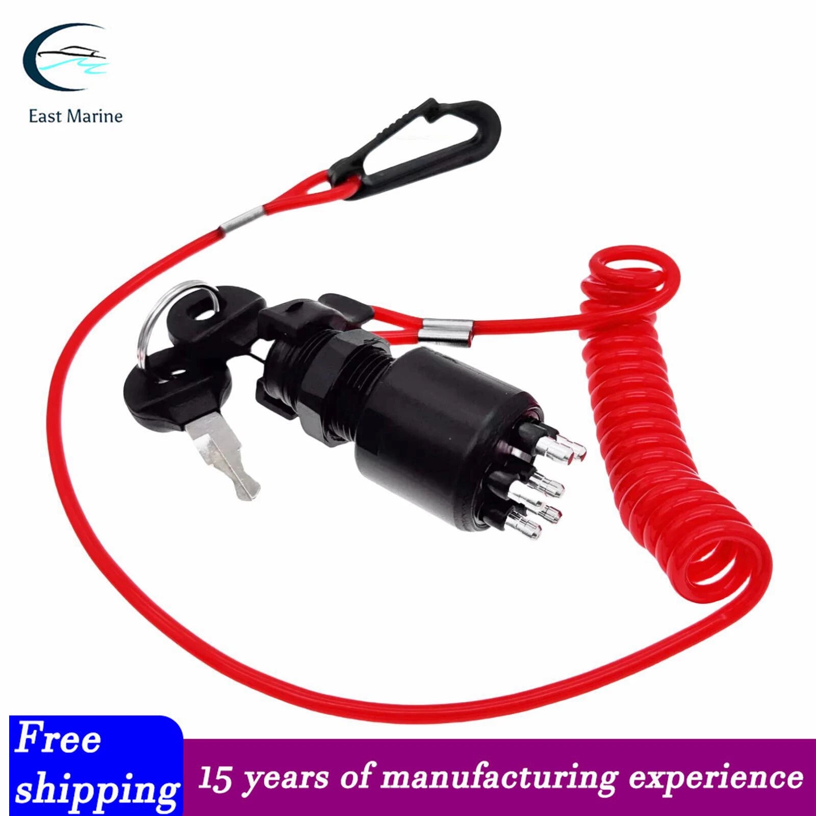 Key Switch with Lanyard for Johnson Evinrude (5005801)