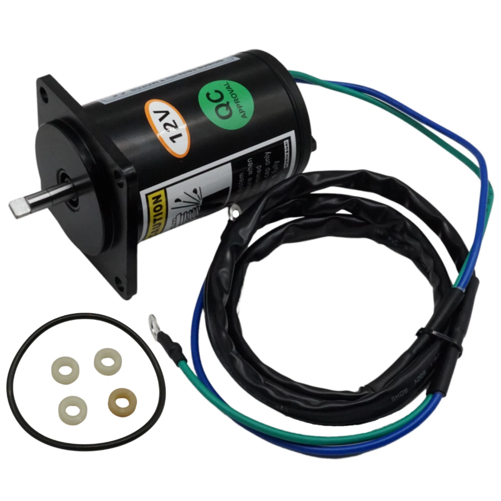 Tilt Trim Motor 12 Volt 2 Wire for Yamaha (67F-43880-00-00, API PT615NM)