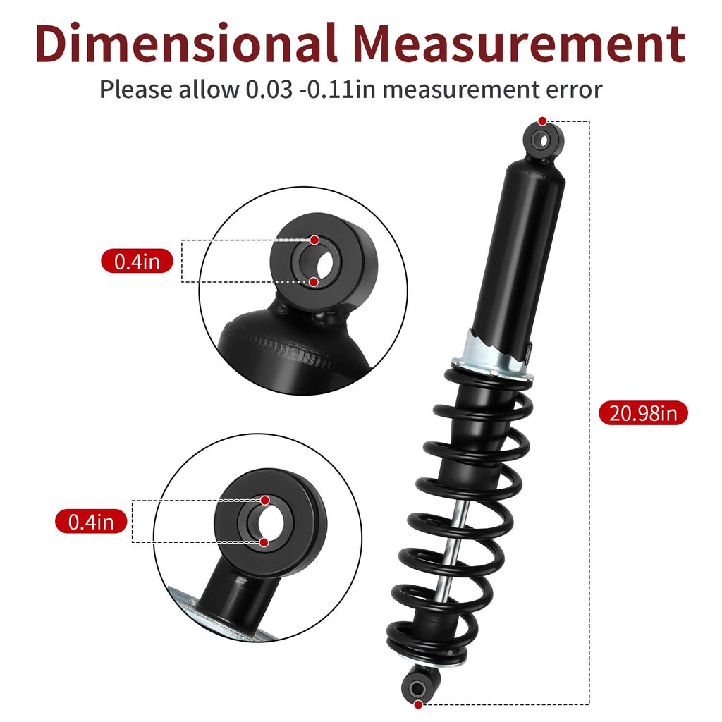 Rear Shock Absorbers Set of 2 for Polaris Sportsman 550 850 / XP 550 850 (2008–2021) 7043463 7043874