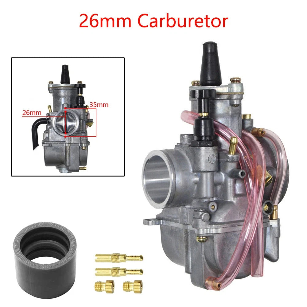 26mm Carburetor for PWK26 90-125cc Engine ATV Motorcycle (2/4 Stroke)