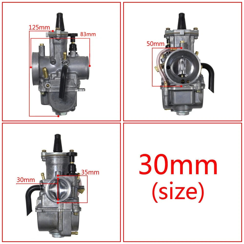 30mm Carburetor with Power Jet for PWK30 (150-250cc)