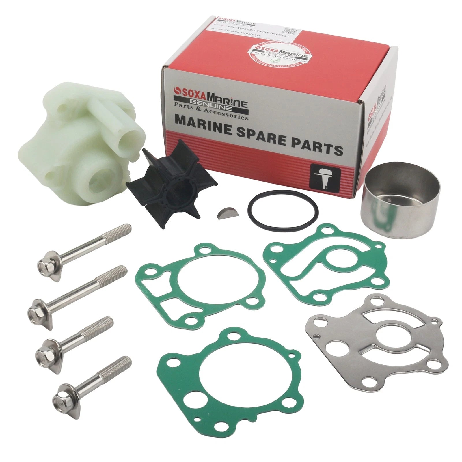 Water Pump Impeller Housing Kit for Yamaha 60-90hp (2 Stroke) (692-W0078-02-00)