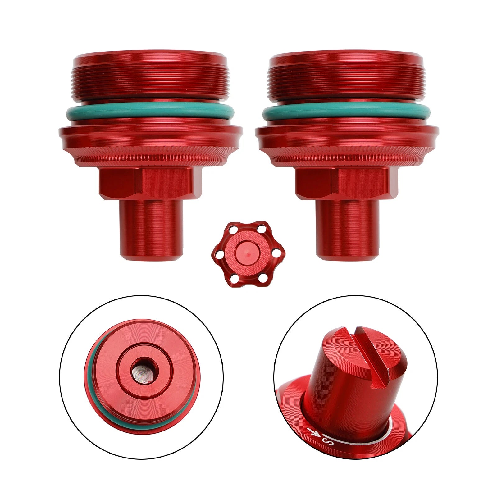 Pair Preload Adjuster Fork Bolts for Yamaha MT-03 (2019–2023)