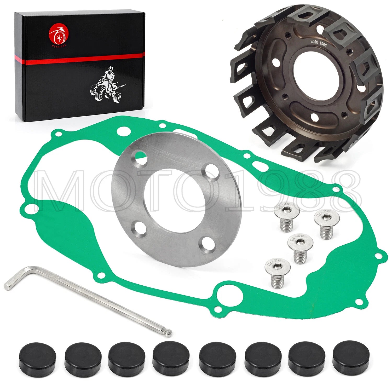Billet CNC Clutch Basket Bushings & Gasket for Yamaha YFZ350 Banshee (1987–2006)