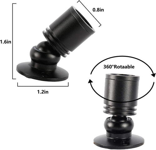 12Pcs Mini LED Spotlight for Display Cabinet Showcase