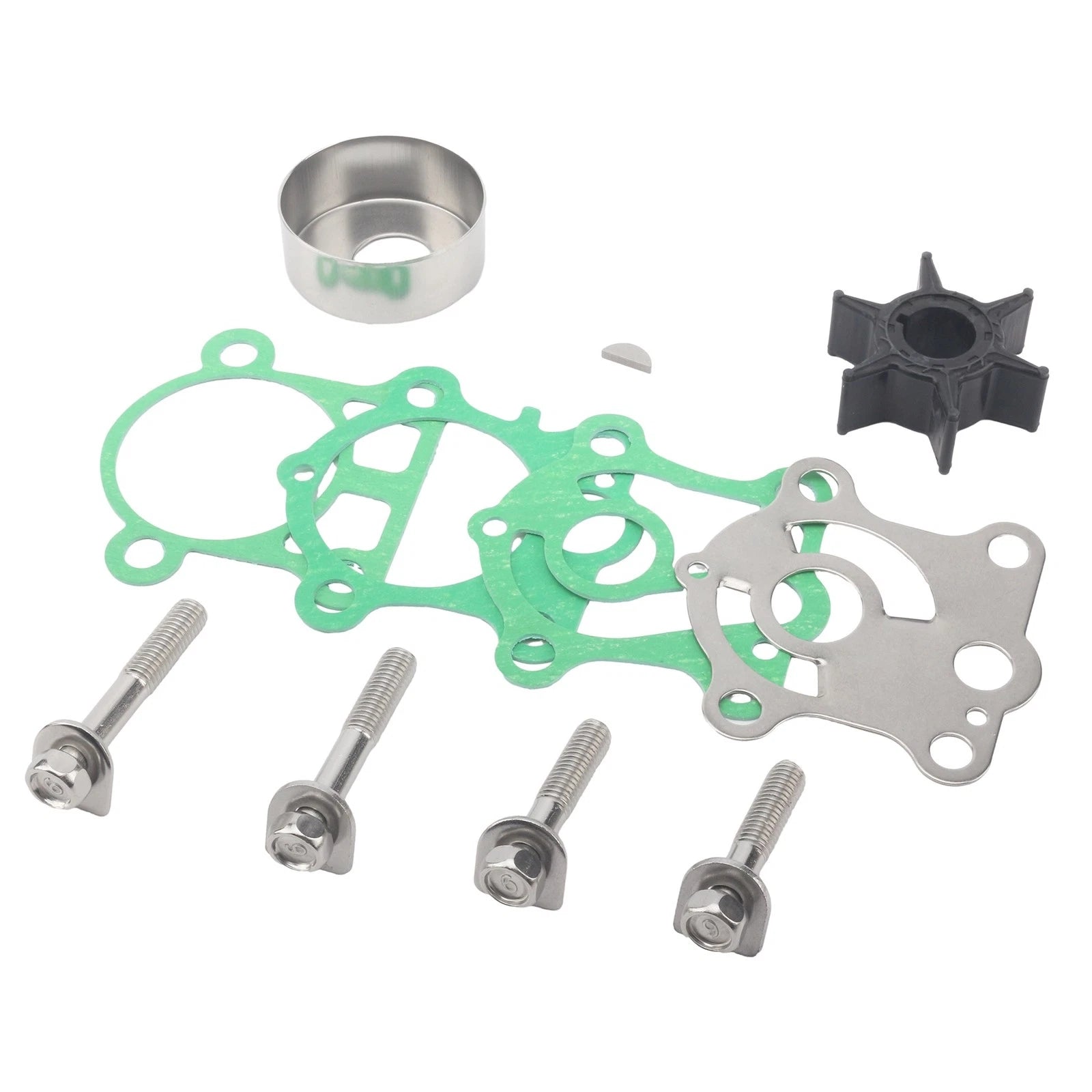 Outboard Water Pump Repair Kit for Yamaha 2 Stroke 25 30 HP (1990–2023) 6J8-W0078-A1