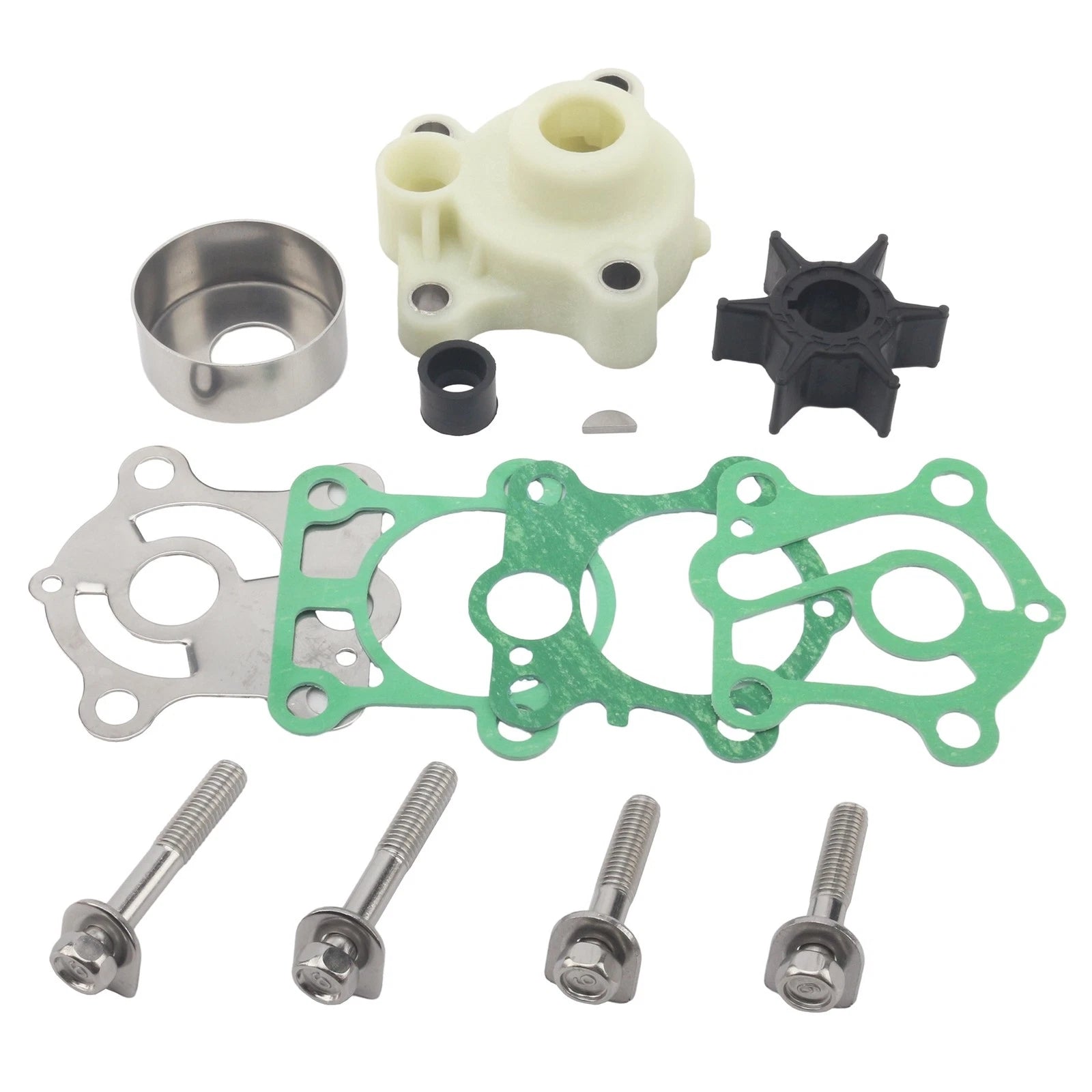 Water Pump Repair Service Kit for Yamaha Outboard (6J8-W0078-A2, 6J8-W0078-A1)