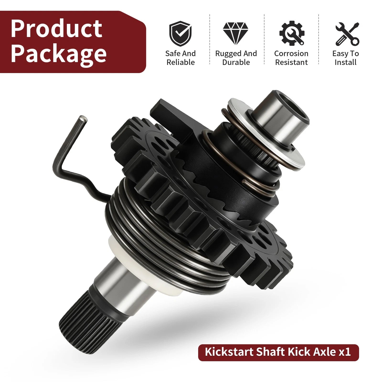 Kickstart Shaft Assembly for Yamaha YZ250 YZ250X (2002–2024)