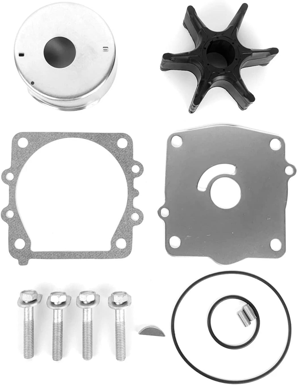 Water Pump Repair Kit for Yamaha 150 175 200 225 (1984–1991) 6G5-W0078-A1-00