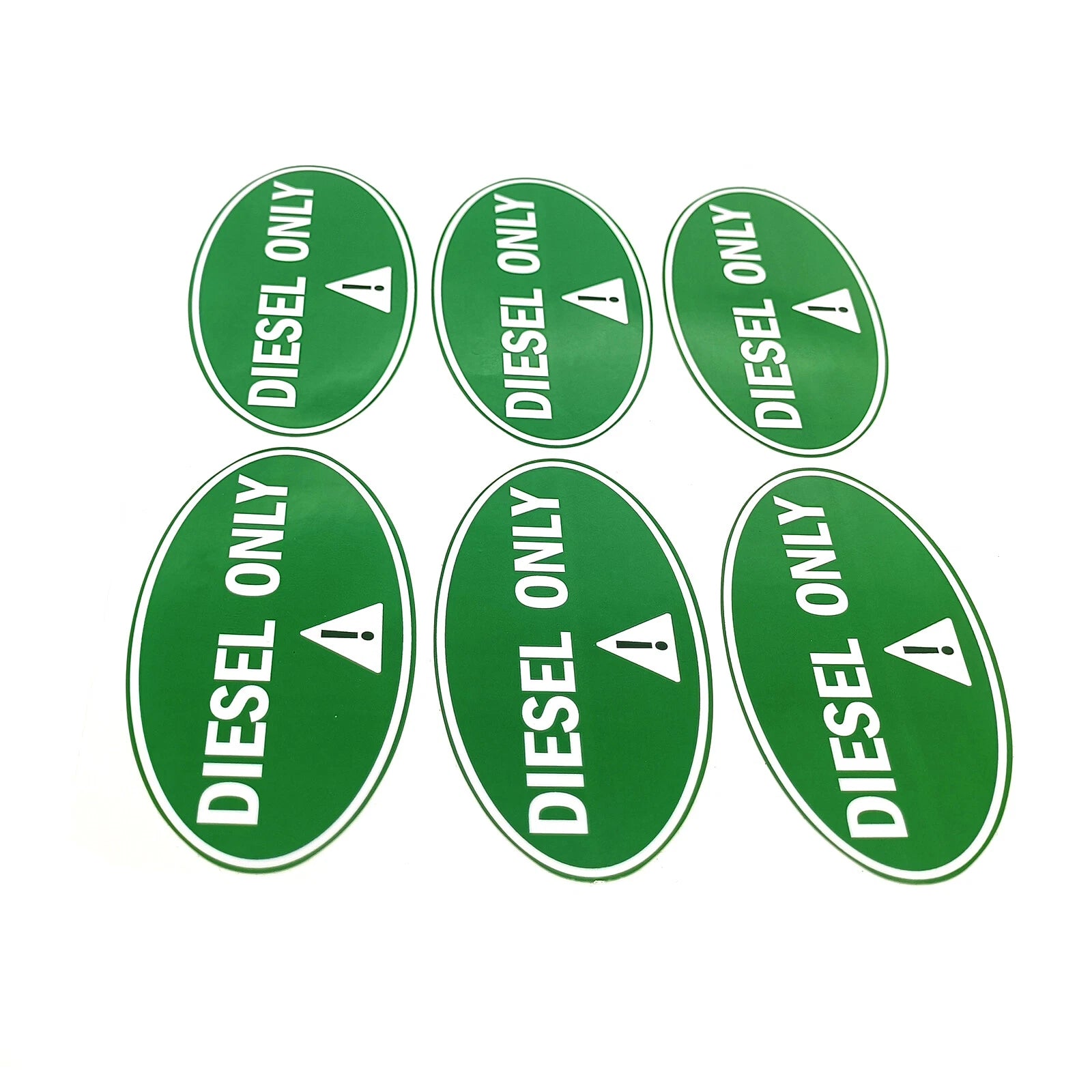2'' x 4'' Diesel Only Stickers for Diesel Equipment (Universal)
