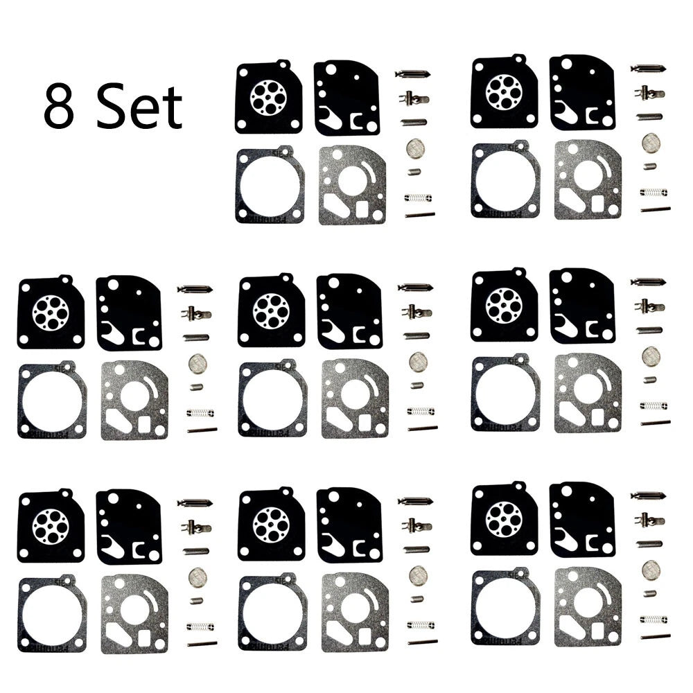 Set of 8 Carburetor Gasket Kit for Zama RB-64 C1U-K47 ECHO SRM 2100 GT2150