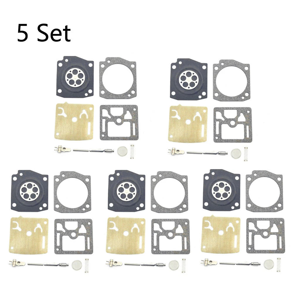 5X Carburetor Repair Kit for Husqvarna 362 365 371 372 (Zama RB-60, C3M-EL2A)