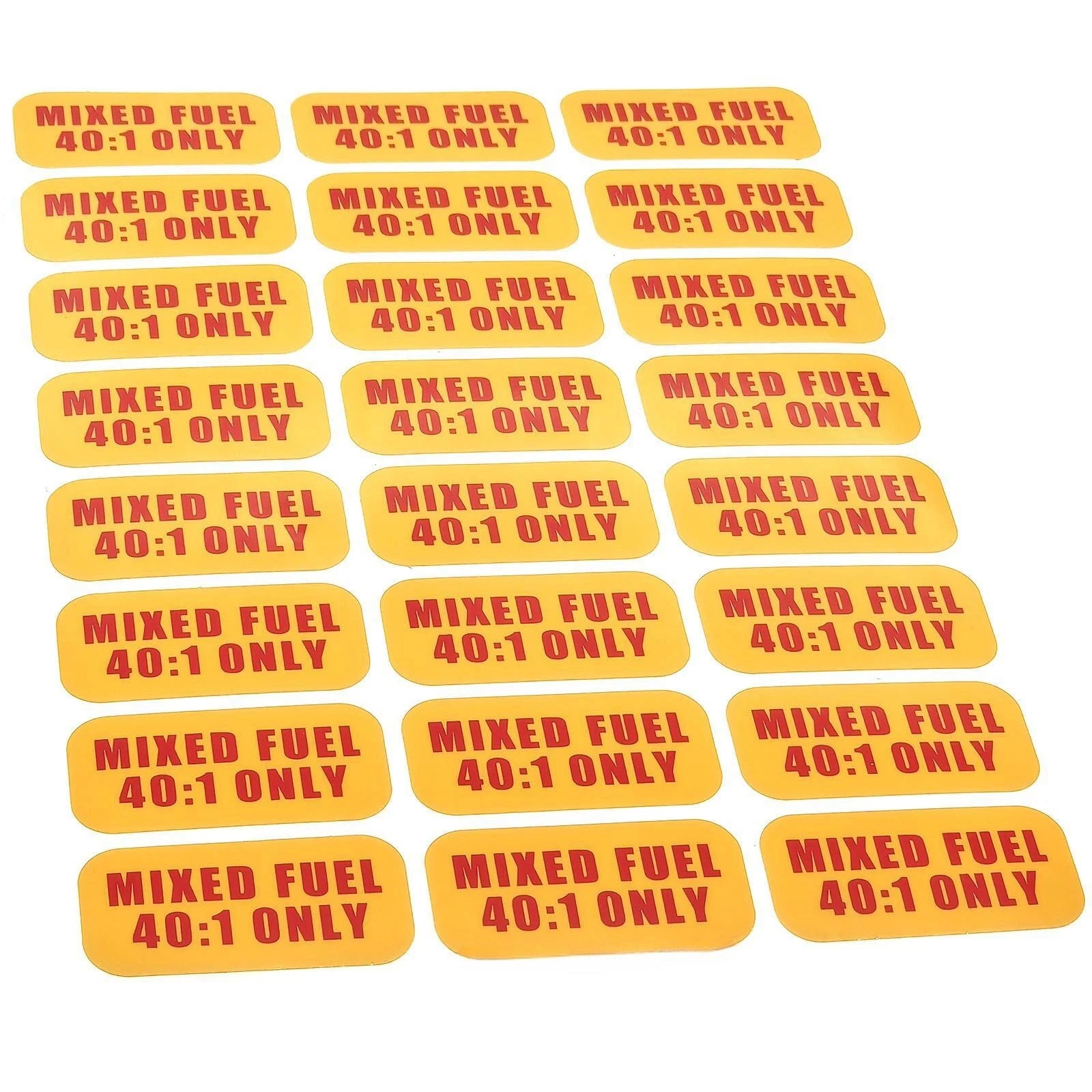 Mixed Fuel 40:1 Sticker for All Models