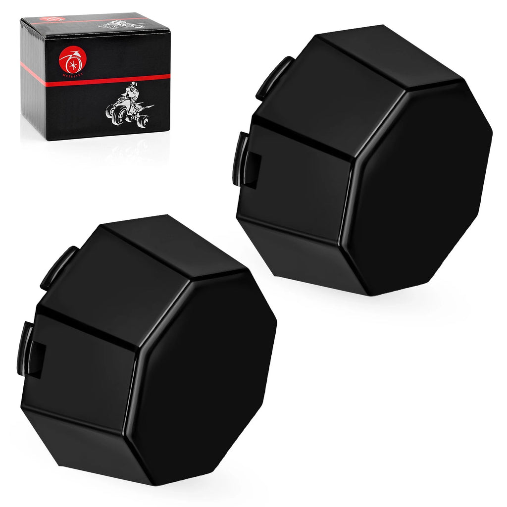 2X Matte Black Hub Cap Cover for Polaris Sportsman SP 570 (2015–2019)