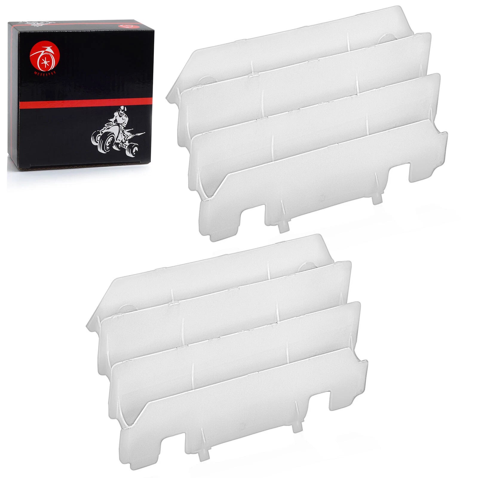 Set of 2 Radiator Covers for Kawasaki KX125 KX250 (1997–2005) 14037-1310-RZ