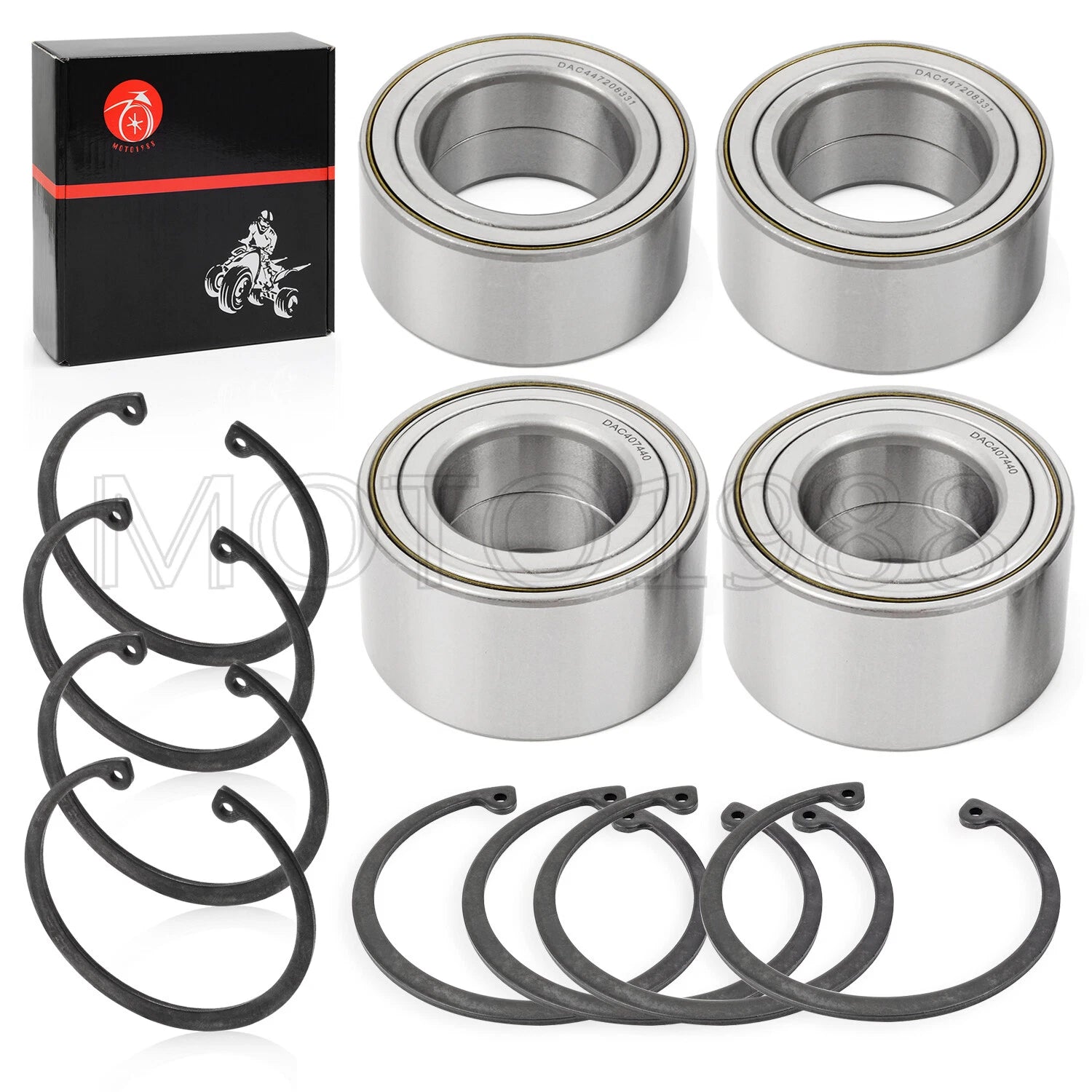 Set of 4 Wheel Bearings Kits for Polaris Ranger 800/700/570 XP (2009–2015)