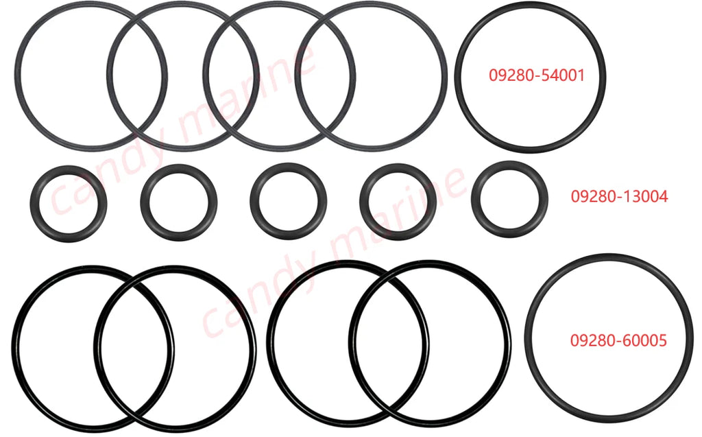 5X Oil Change O-Ring Master Seal Kit for Suzuki (09280-54001, 09280-13004, 09280-60005)