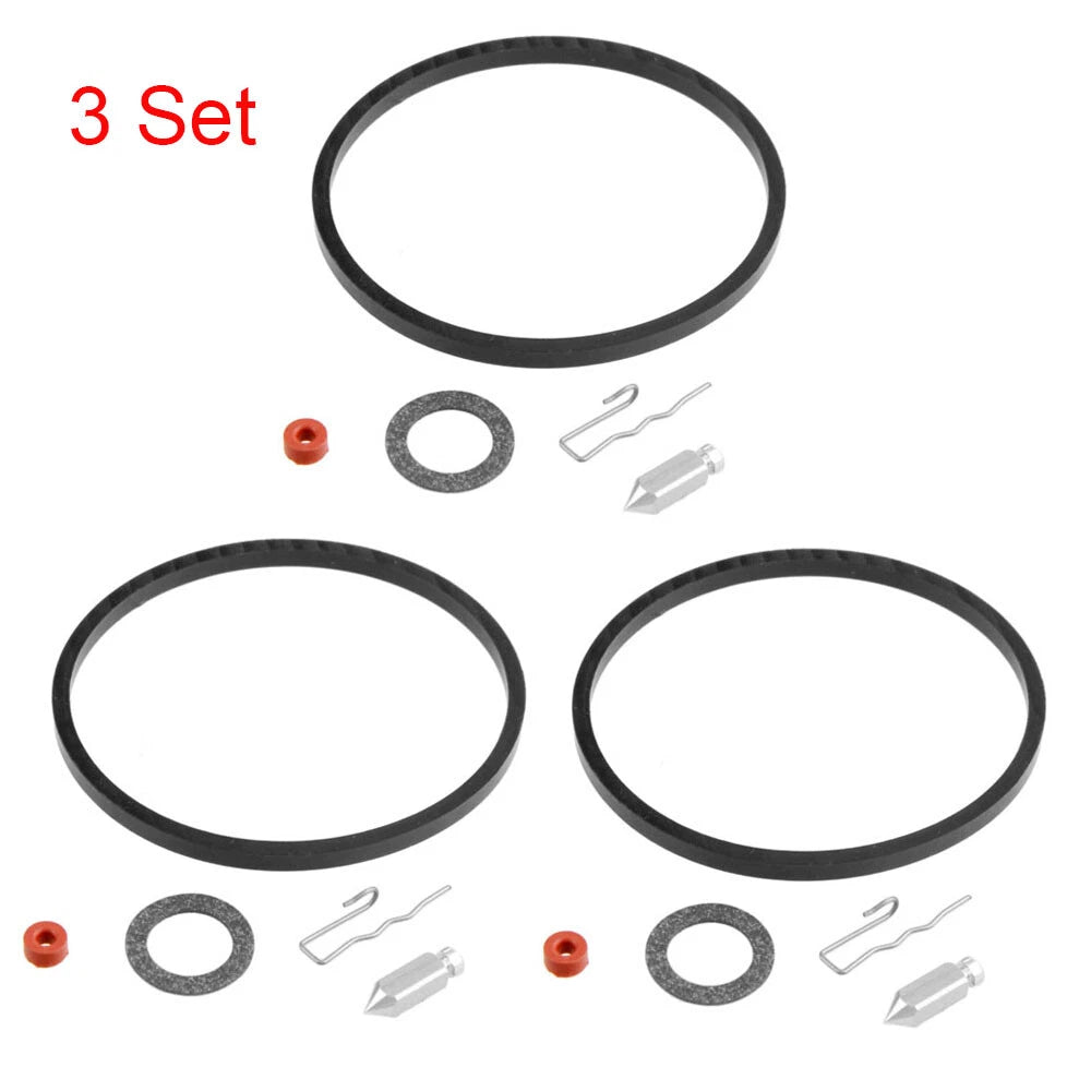 Set of 3 Carburetor Needle Seat Kit for Tecumseh (631021, 631021A, 621021B)
